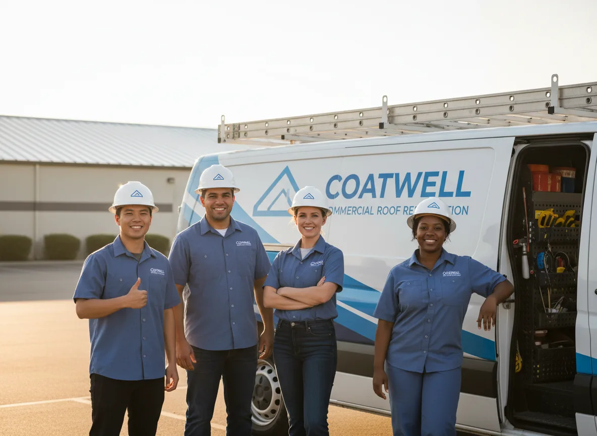 Commercial roof coating company in Iredell, TX