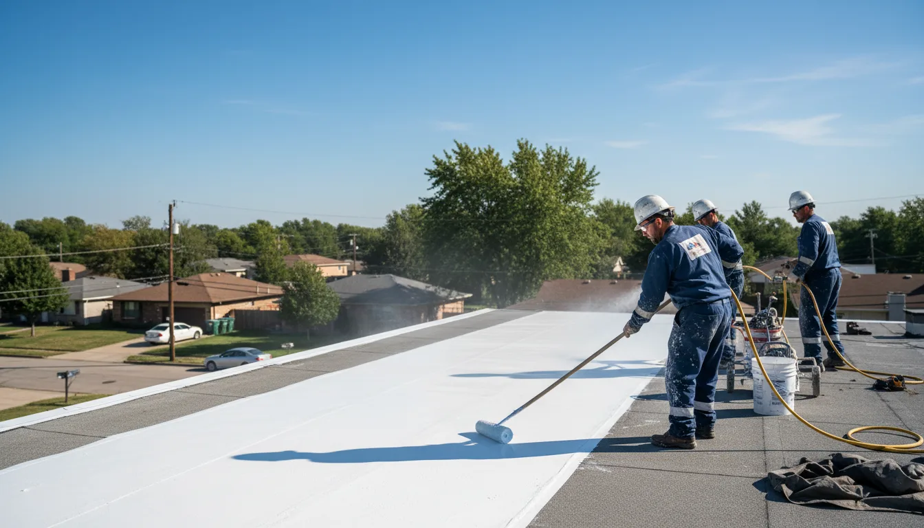 Commercial roof coating in Iredell, TX near me